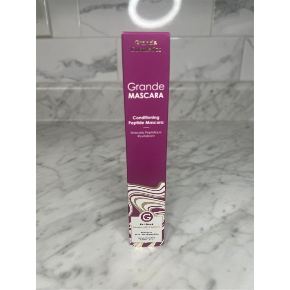 Grandelash‎ Grande Mascara Conditioning Peptide RICH BLACK .20 oz FULL SIZE
